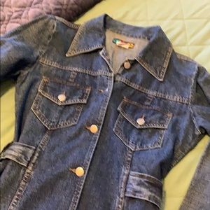 Denim long jacket/dress